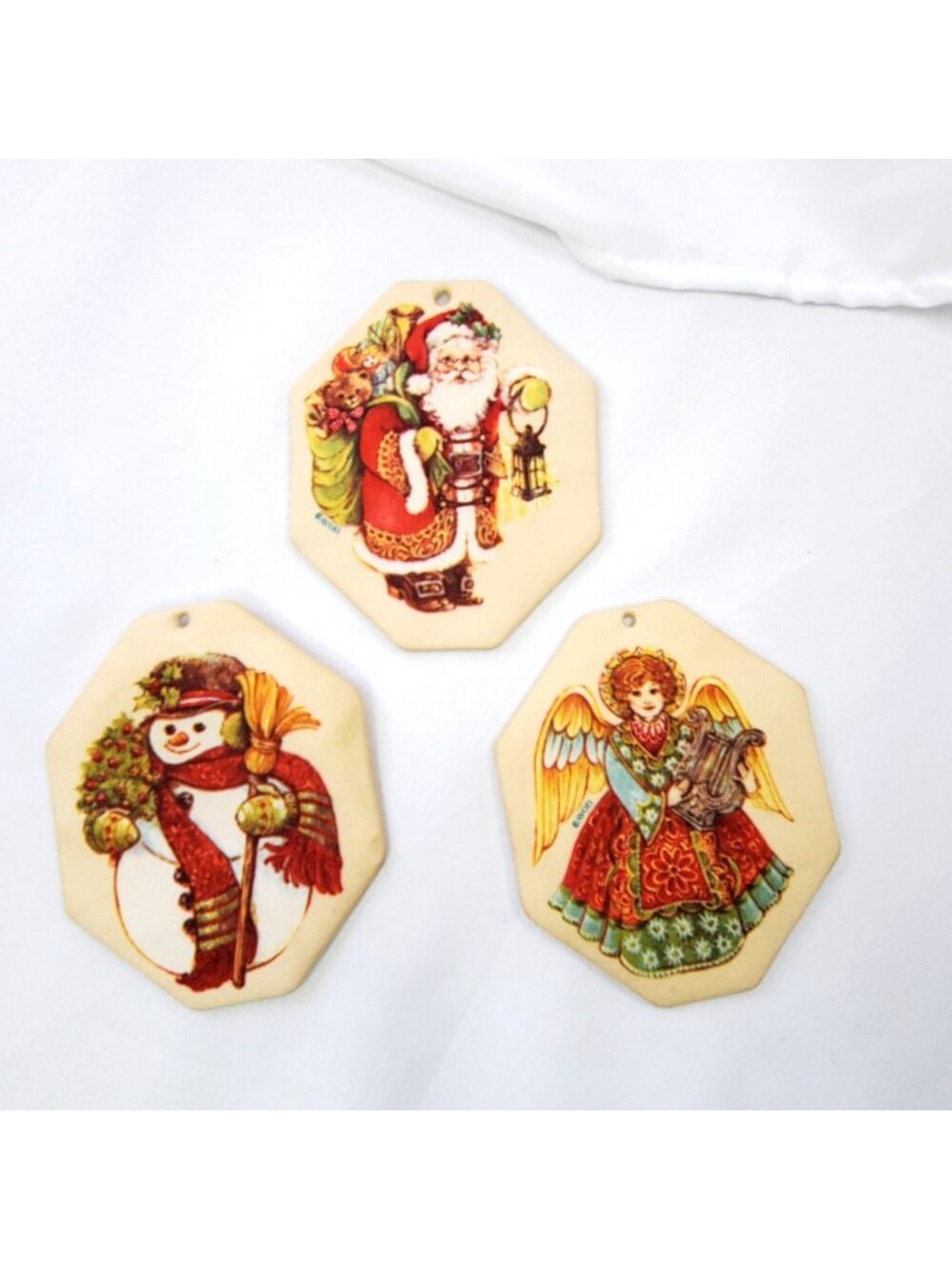 Vintage 1981 Avon "Three Fragrant Tree Trimmings" ornaments